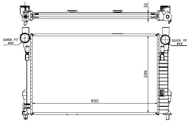 RAD. MERCEDES W203 (00) C270CDi / C320CDiF