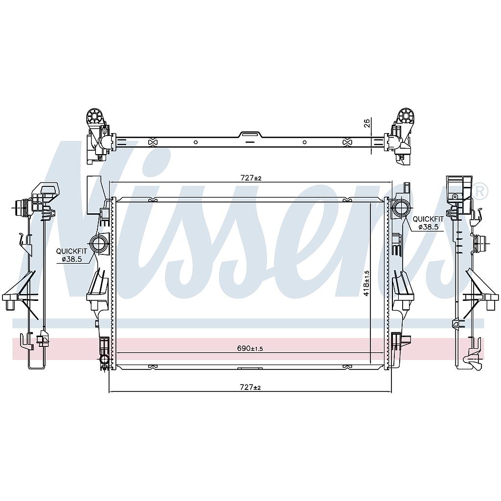 RAD. MERCEDES VITO (14) 109CDI / 111CDI