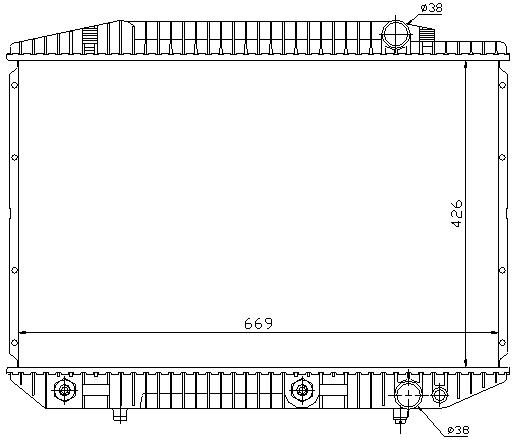 RAD. MERCEDES W126 (81) M/A +/- S380/S420/S500