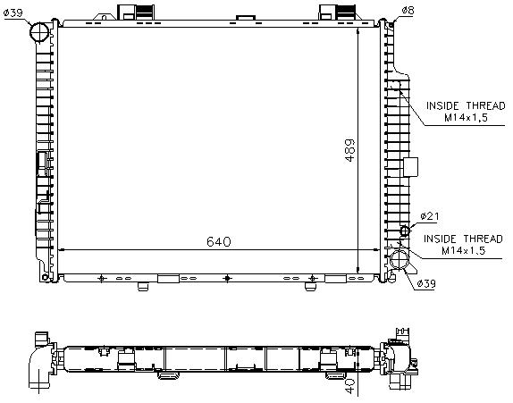 RAD. MERCEDES W210 E300 TD (96)
