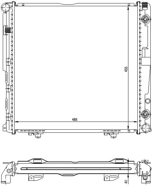 RAD. MERCEDES W124 (84) M/A + 200/200E