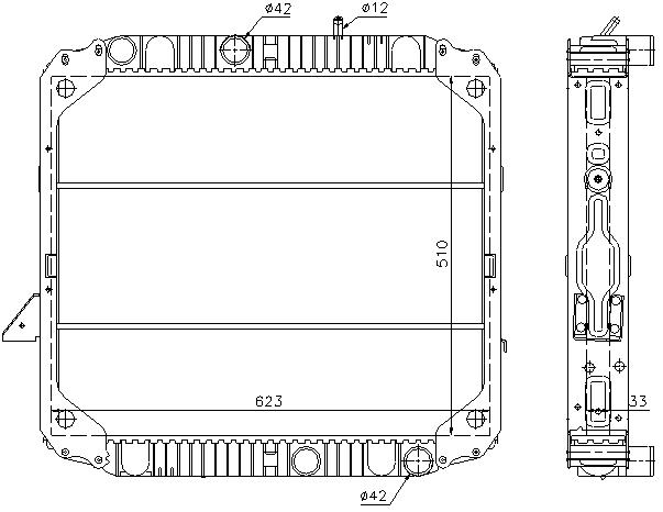 RAD. MERCEDES LK 814/ 914 (83) F/KO/L/S/AK/K