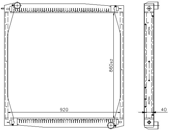 RAD. SCANIA R (95) 94 / 114 / 124 / 164