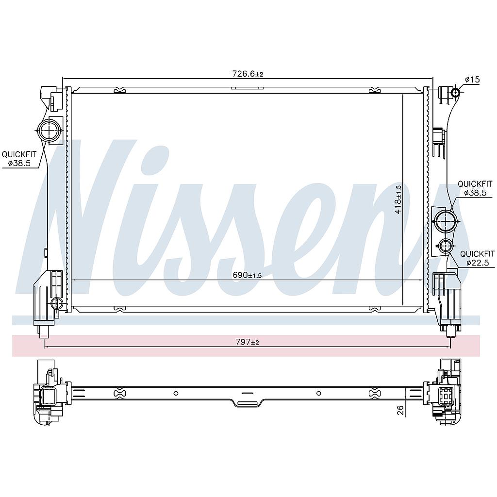 RAD. MB VITO (14) 114CDI / 116CDI