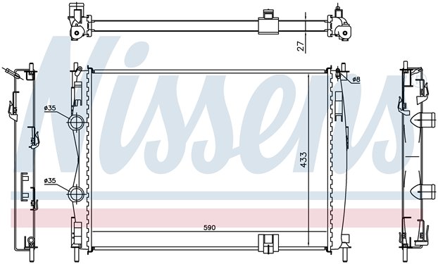 RAD. NISSAN QASHQAI (07) M/A +/- 1.6/2.0