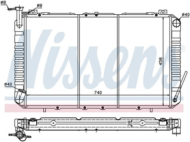RAD. NISSAN PATROL (88) +/- 2.8TD