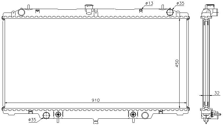 RAD. NISSAN PATROL (97) 2.8TD