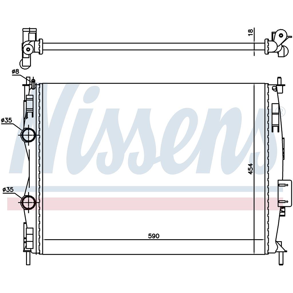 RAD. NISSAN QASHQAI (07) 1,6i 16v / 2,0i 16v