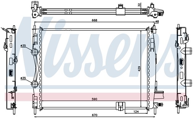 RAD. NISSAN QASHQAI (07) +/- 1.5DCi