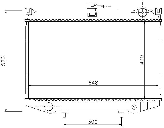 RAD. NISSAN TERRANO I (87-93) 2.7TD