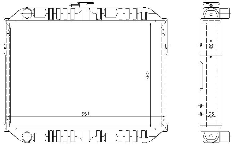 RAD. NISSAN VANETTE (87)