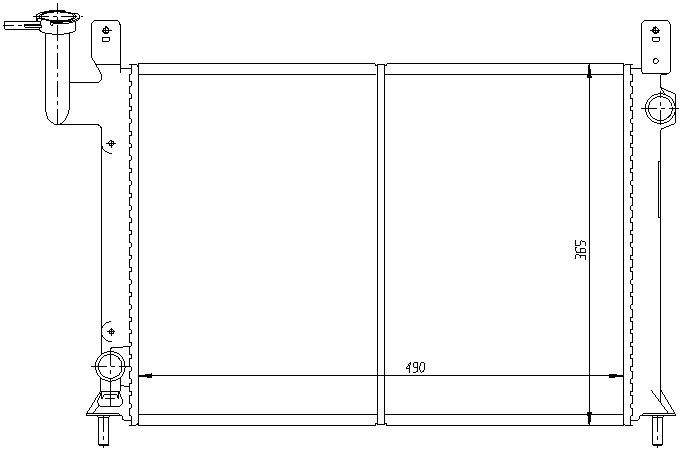 RAD. NISSAN SUNNY III (86) 1.4/1.6I/1,6SLX