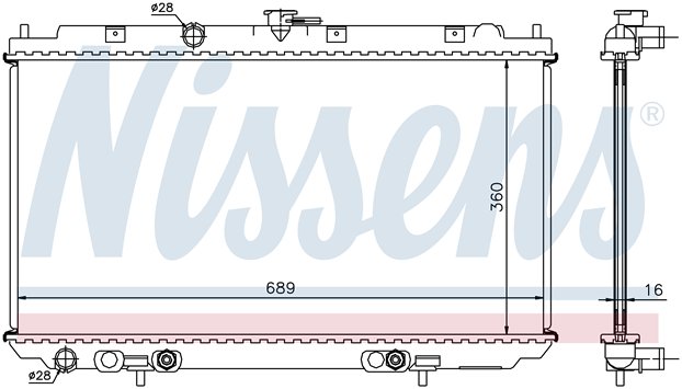 RAD. NISSAN ALMERA N16 (00) + AUT 1.5i / 1.5DCi