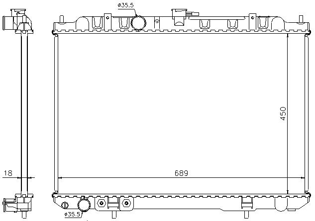 RAD. NISSAN X-TRAIL (01) AUT