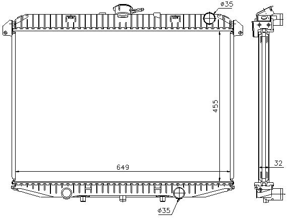 RAD. NISSAN TERRANO II (93) 2.4i GASOLINA