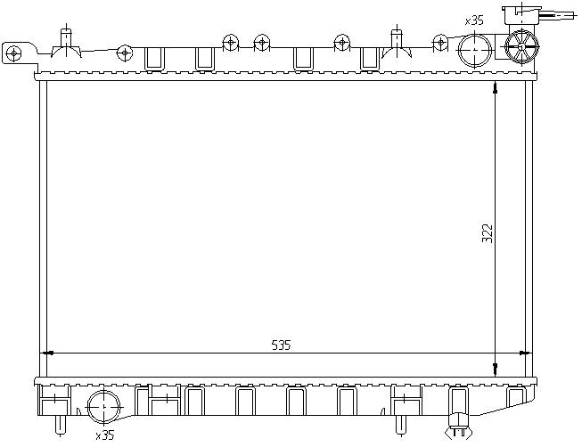 RAD. NISSAN ALMERA (95) 1.4i / 1.6i