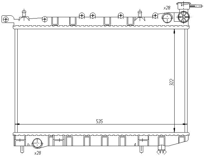 RAD. NISSAN SUNNY IV (90-95)1,4i 16v/1,6i 16v