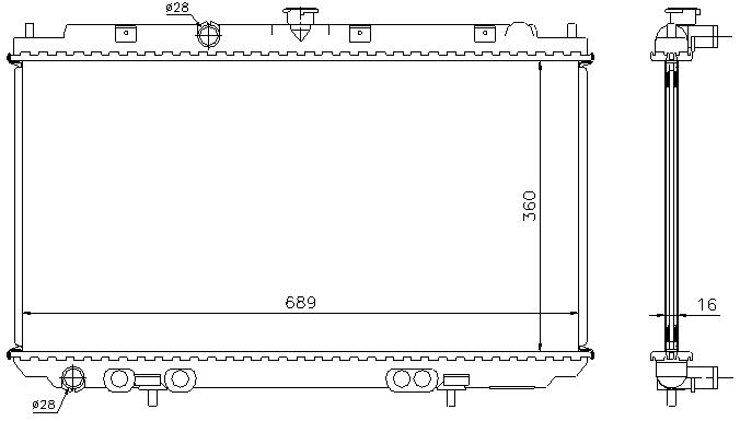 RAD. NISSAN ALMERA N16 (03) 1.5DCi