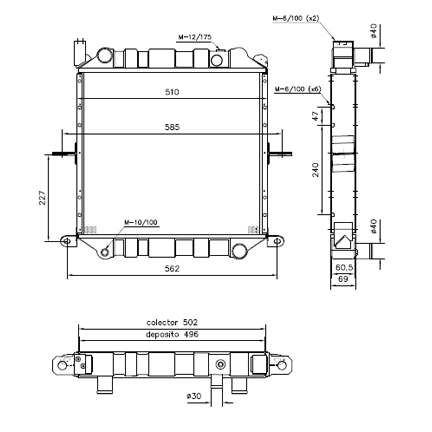 RAD. NISSAN CABSTAR (98) 110.35