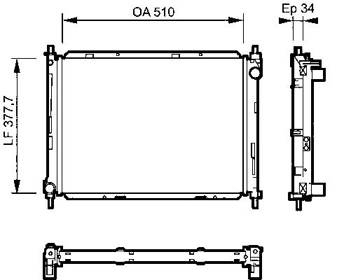 RAD. NISSAN NOTE (06) 1.5DCi