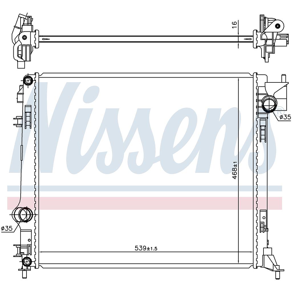 RAD. NISSAN QASHQAI (13) 1,2DIG TURBO