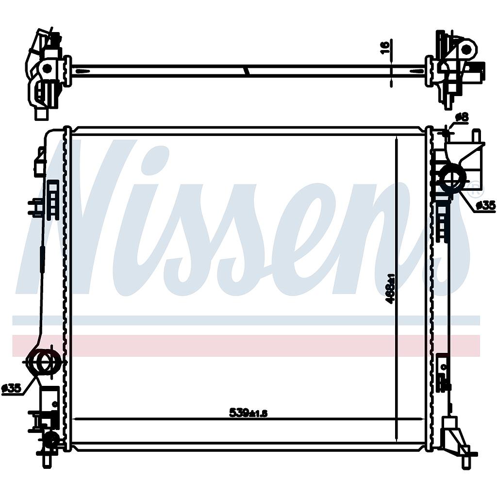 RAD. NISSAN QASHQAI (13) 1,5DCi / 2,0i