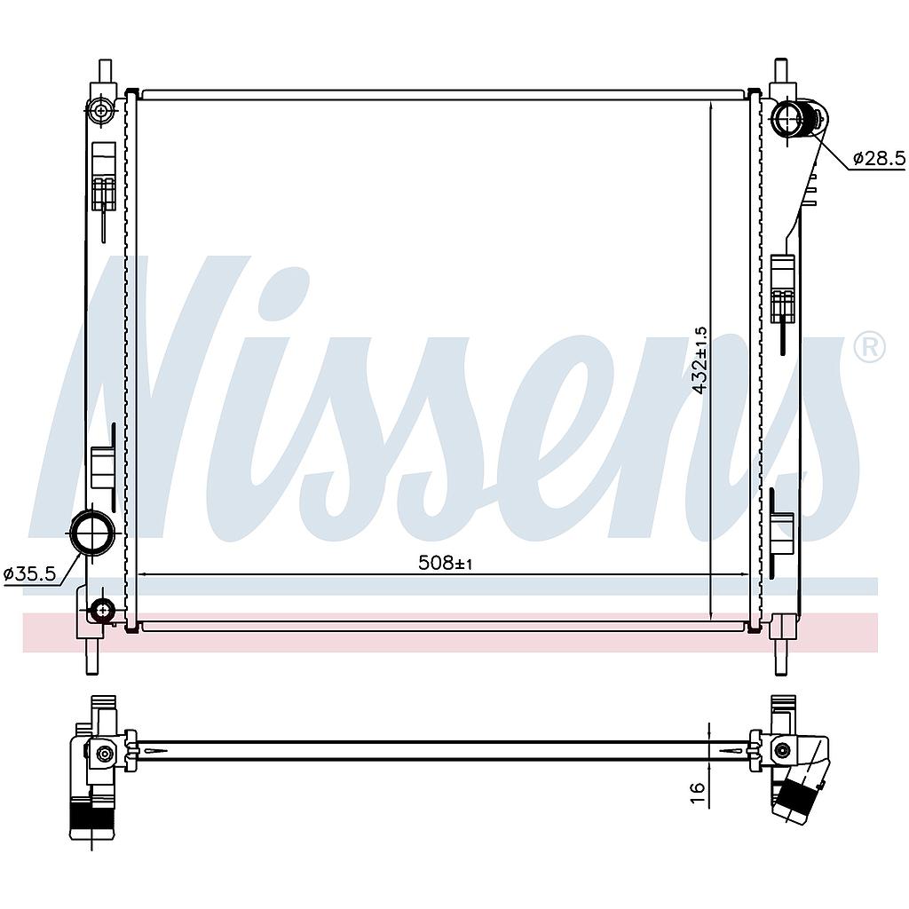 RAD. NISSAN JUKE (14) 1,2DIG-TURBO