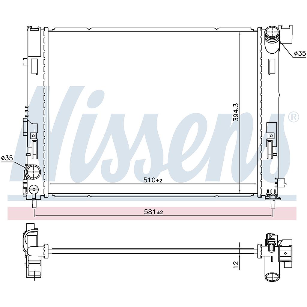 RAD. NISSAN MICRA K14 (16) 0,9IG-T / 1,5dCi