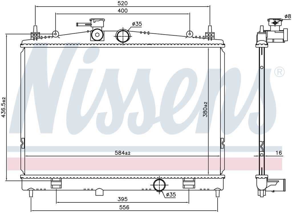 RAD. NISSAN JUKE (10) 1,6CVTC