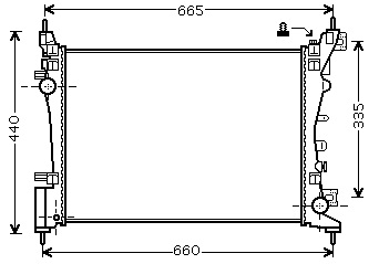 RAD. OPEL CORSA D (09) 1.2i 16v / 1.4i 16v VVT