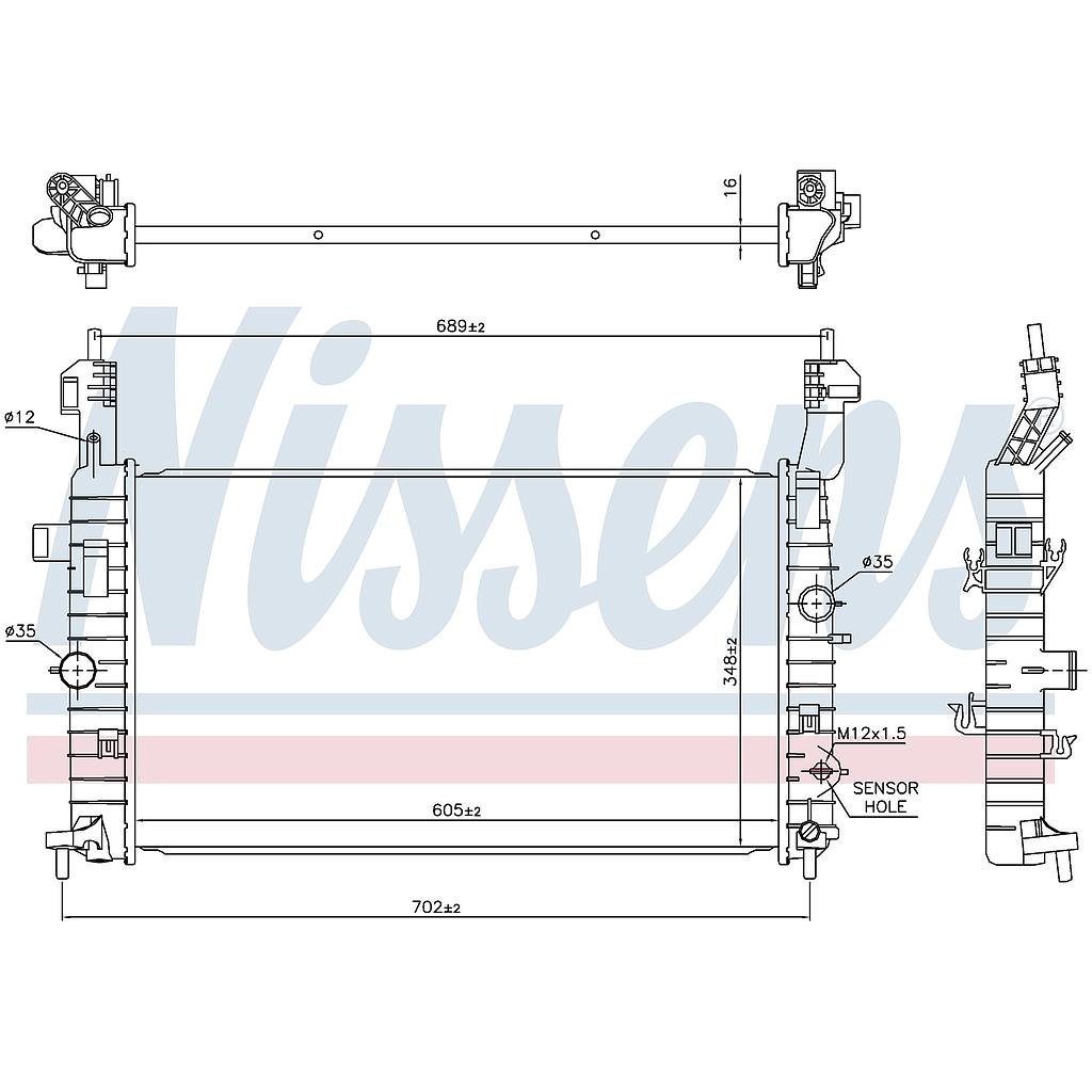 RAD. OPEL MERIVA (09) 1,4i TWINPORT / 1,8i 16v