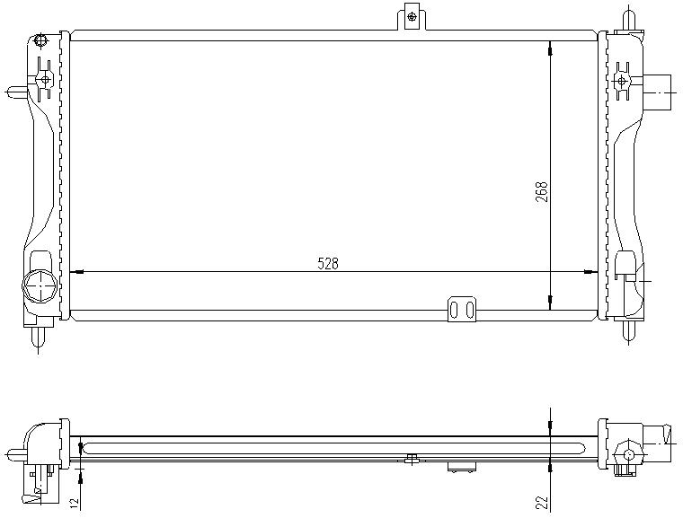 RAD. OPEL CORSA (82-93) 1.2SI/ 1.3SI/1.4I/1.6I-GSI