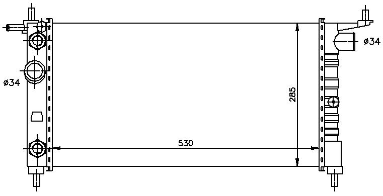 RAD. OPEL CORSA B (93-00) AUT SIN AC