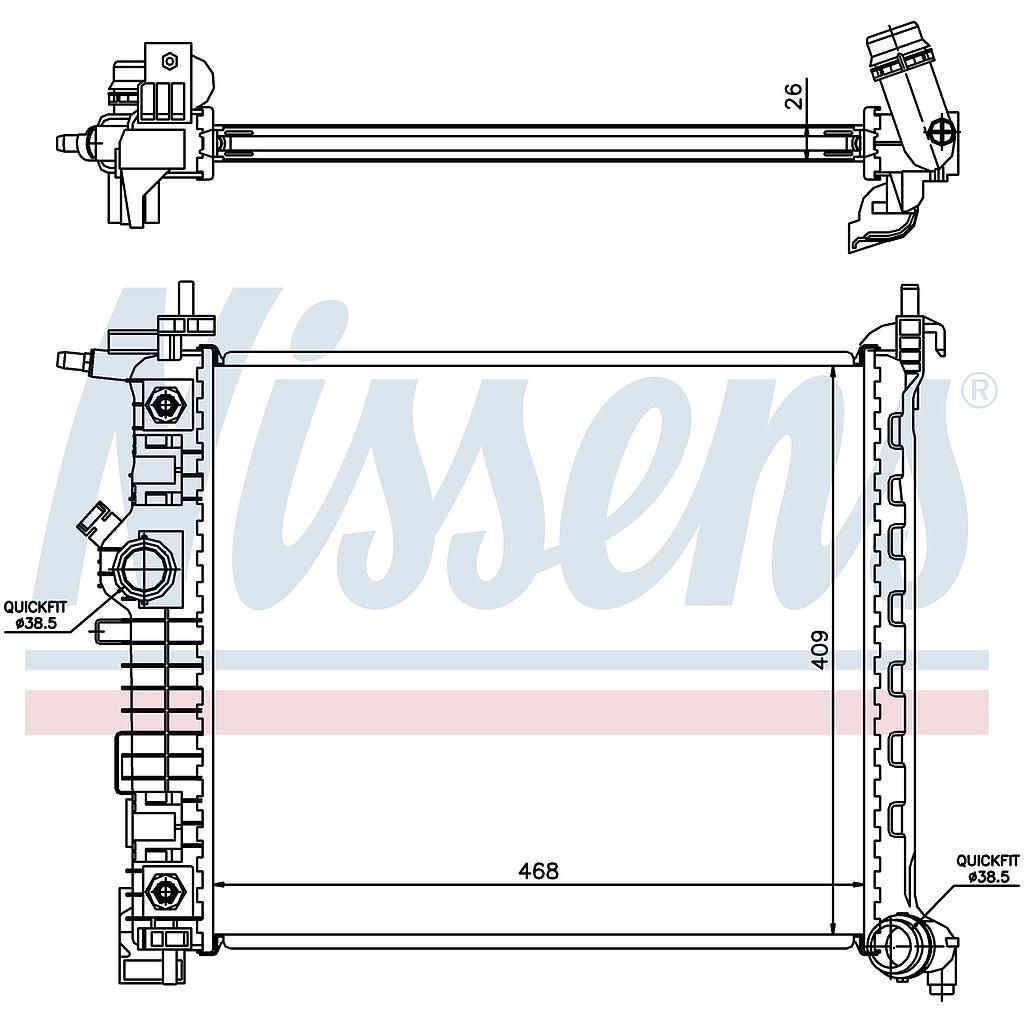 RAD. OPEL MERIVA B (10) 1,7CDTI