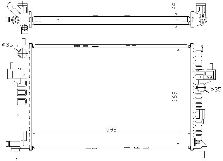 RAD. OPEL CORSA C (00) 1,7D