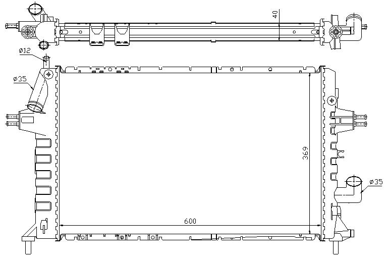 RAD. OPEL ASTRA G (00) 1.7 DTi