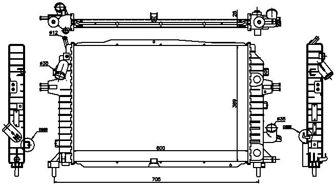 RAD. OPEL ASTRA H (04-05) 1.9CDTi