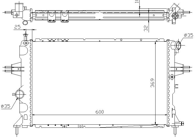RAD. OPEL ASTRA G / ZAFIRA (98-04) 1.7TD-2.0 DTi 16v