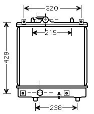 RAD. OPEL AGILA (02) 1.0i 12v / 1.2i 16v