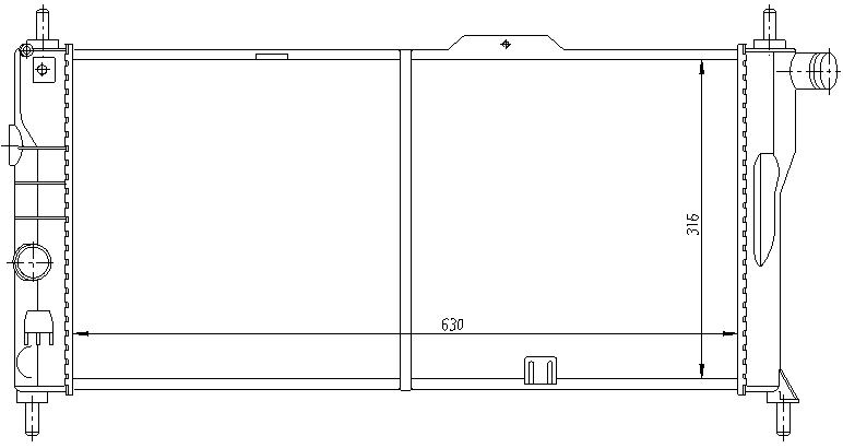 RAD. OPEL KADETT (84-91) 1.8i / 2.0i