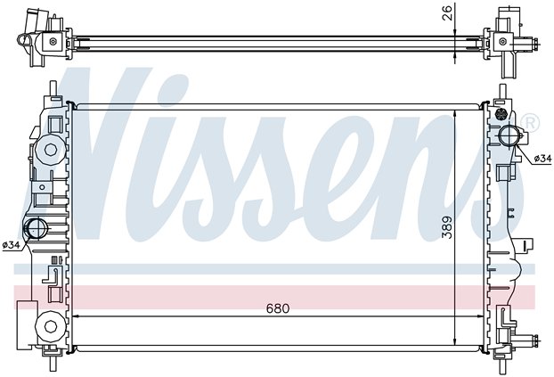 RAD. CHEVROLET/OPEL (09) CRUZE/ORLANDO/ASTRA J 2.0