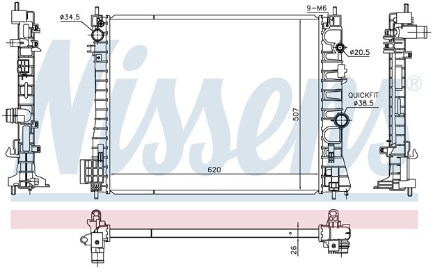 RAD. OPEL MOKKA (13) +/- 1.7DTi