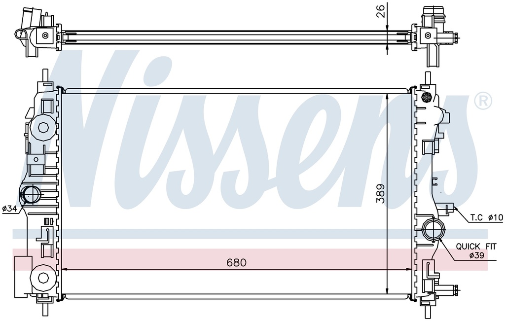 RAD. OPEL INSIGNIA (11) 1,4 ECOTEC