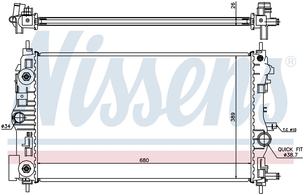 RAD. CHEVROLET CRUZE (09) 1,4 ECOTEC / 1,6DVVT / 1,8