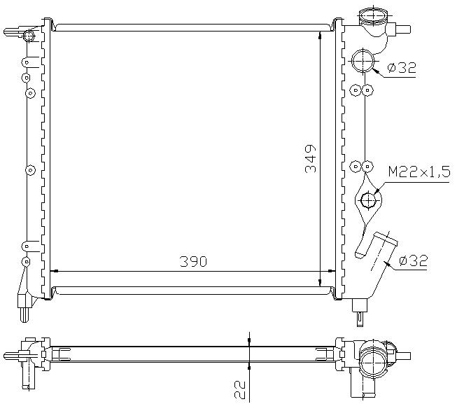 RAD. RENAULT 19/CLIO/EXPRESS (88) 1.1/1.2/1.4