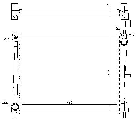 RAD. RENAULT MODUS (04) 1.2i / 1.4i / 1.6i / 1.5DCi