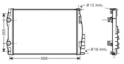 RAD. RENAULT MEGANE II (05) 2.0DCi
