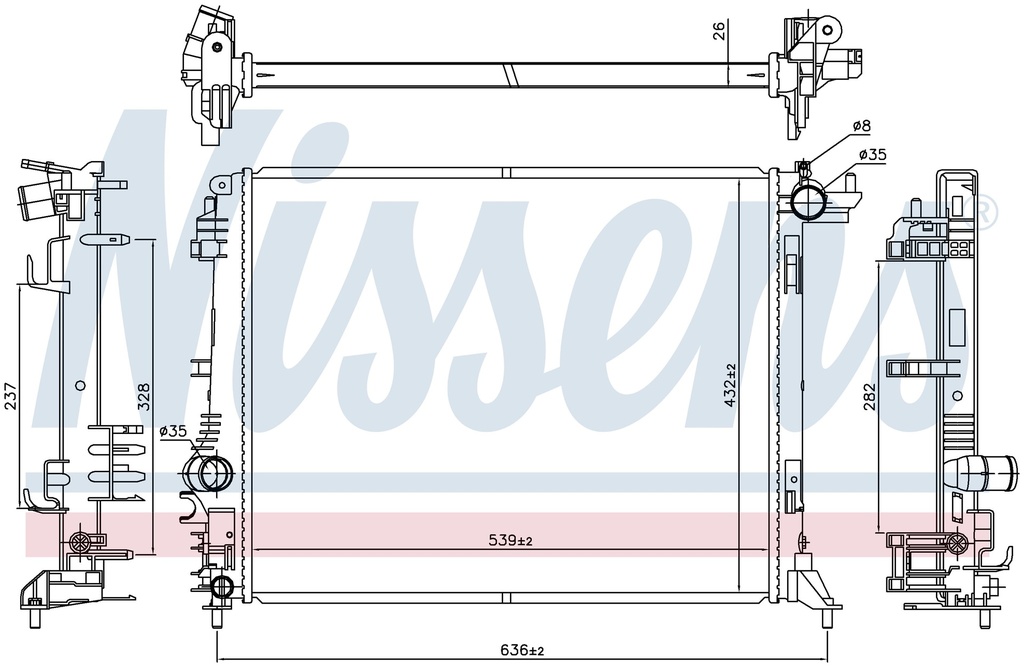RAD. RENAULT MEGANE (16) 1,2 / 1,3 / 1,5D