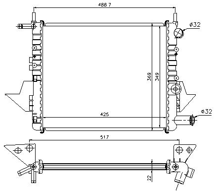 RAD. RENAULT TWINGO (97) 1.1i