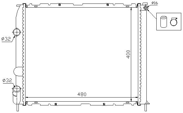 RAD. RENAULT CLIO II (98) 1,0 / 1.2 +